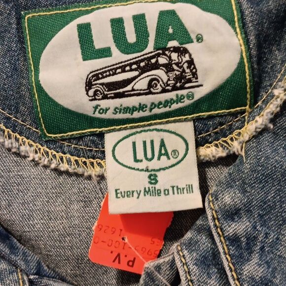 NEW. Vintage LUA Denim Dress. Coastal Cowgirl, Western, Country - Picture 9 of 12